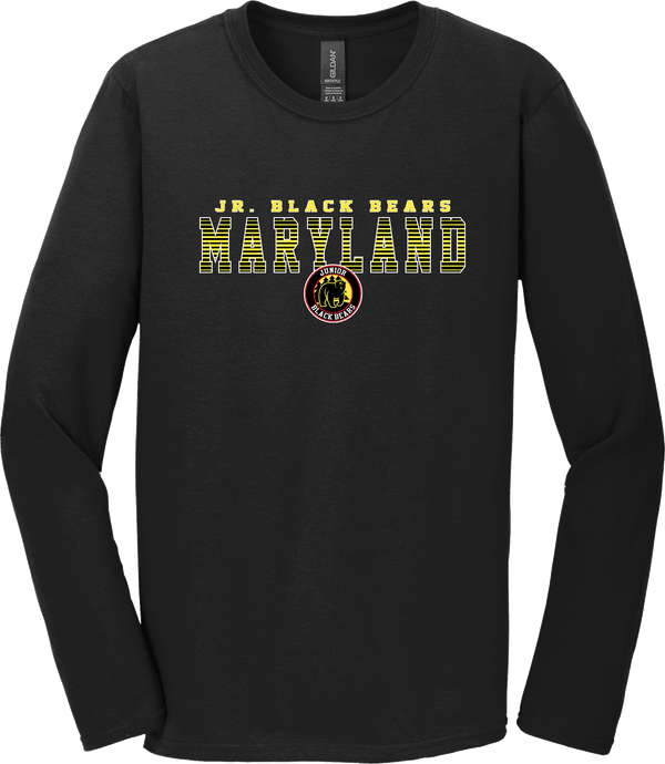 MD Jr. Black Bears Softstyle Long Sleeve T-Shirt