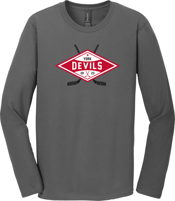 York Devils Softstyle Long Sleeve T-Shirt