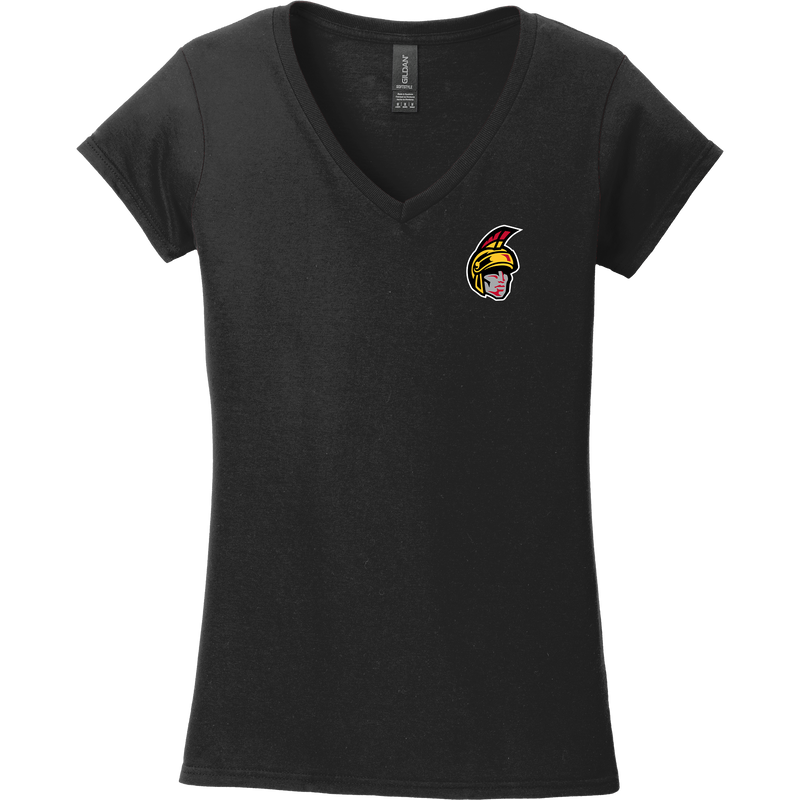 Seacoast Spartans Softstyle Ladies Fit V-Neck T-Shirt