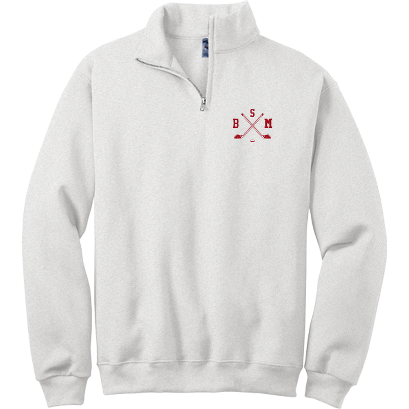 BSM Hockey NuBlend 1/4-Zip Cadet Collar Sweatshirt