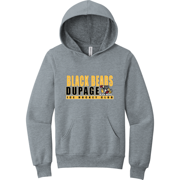 Dupage Black Bears Youth Sponge Fleece Pullover Hoodie