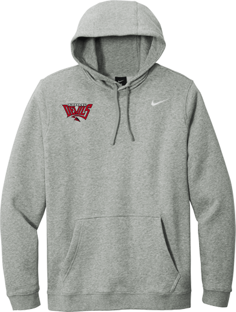 York Devils Nike Club Fleece Pullover Hoodie