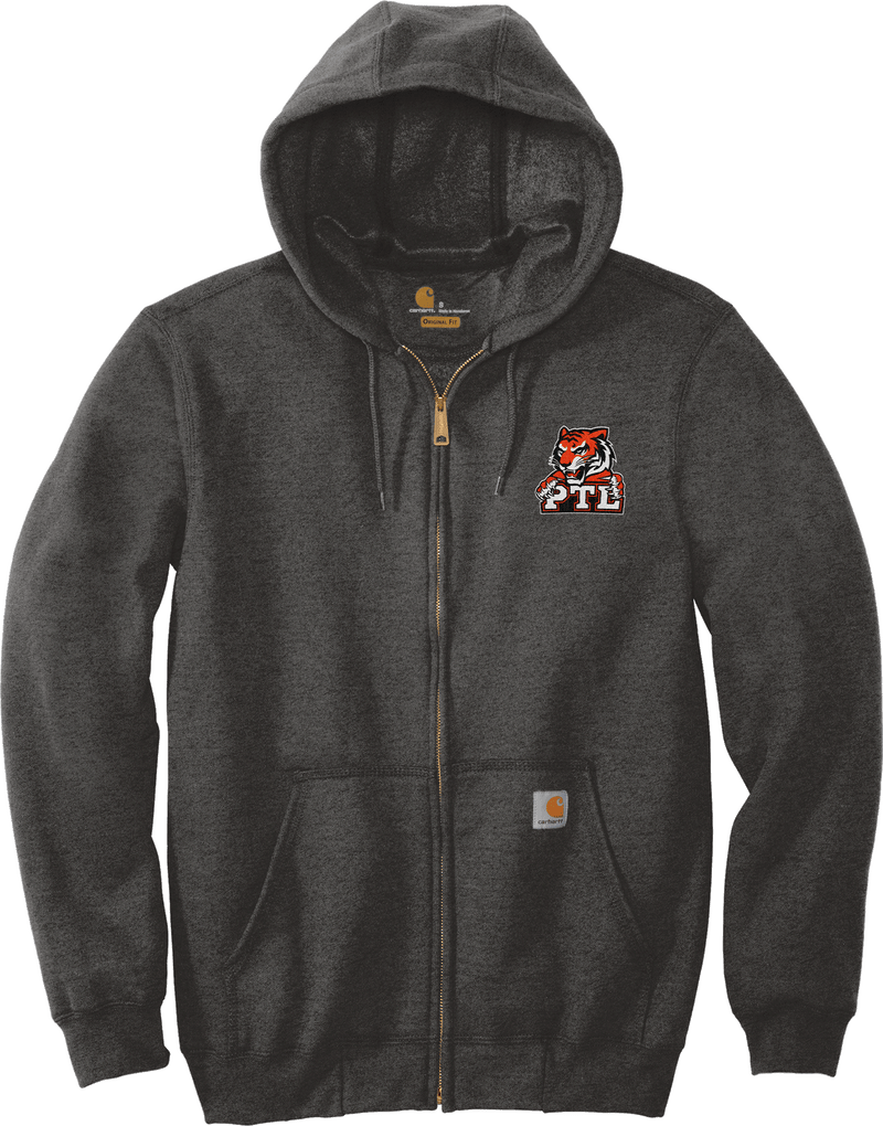 Princeton Tiger Lilies Carhartt Midweight Hooded Zip-Front Sweatshirt