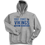 East Coast Vikings (Mens) Ultimate Cotton - Pullover Hooded Sweatshirt