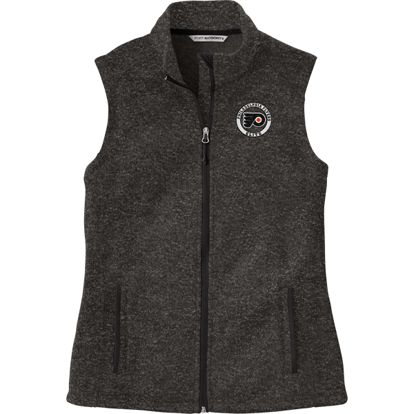 Philadelphia Flyers Elite Ladies Sweater Fleece Vest