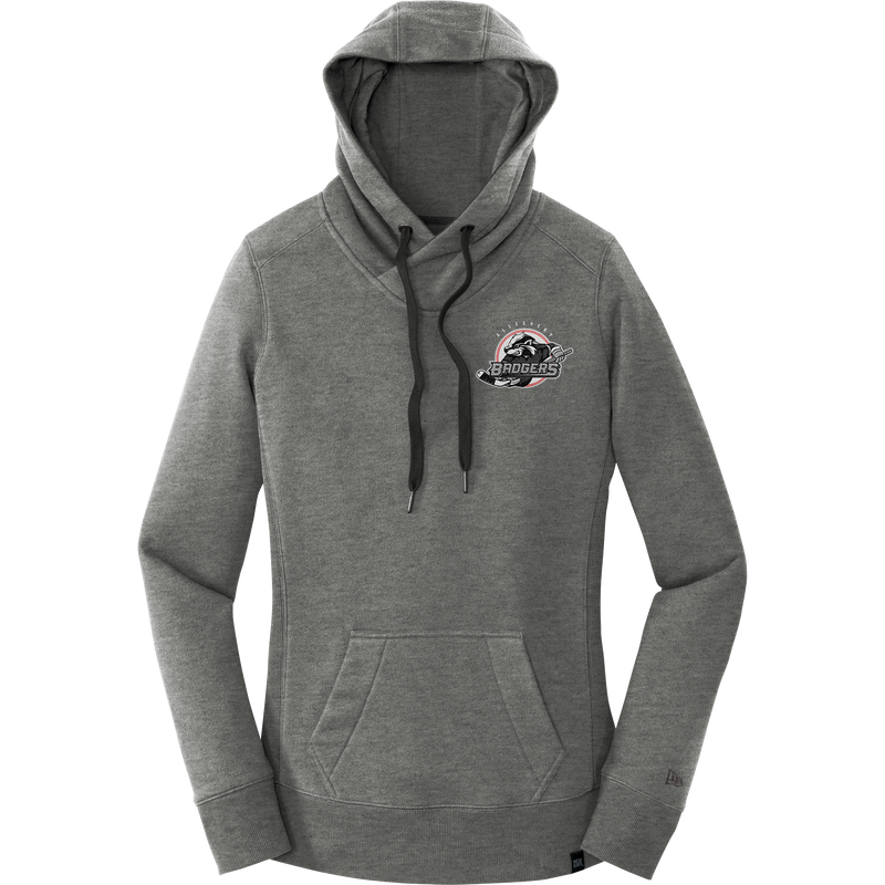 Allegheny Badgers New Era Ladies French Terry Pullover Hoodie