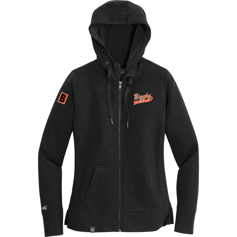 Biggby Coffee AAA New Era Ladies French Terry Full-Zip Hoodie