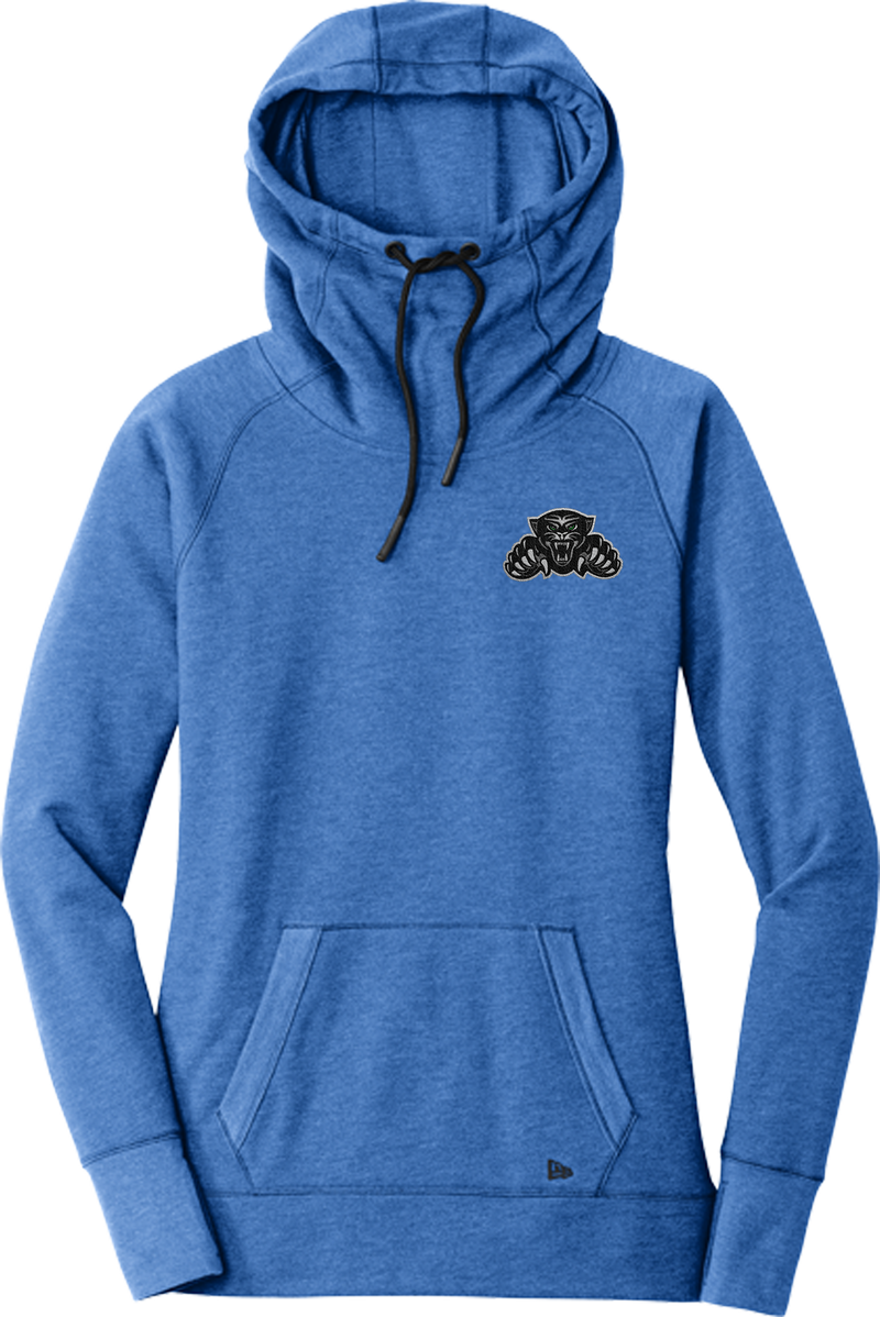 Igloo Jaguars New Era Ladies Tri-Blend Fleece Pullover Hoodie