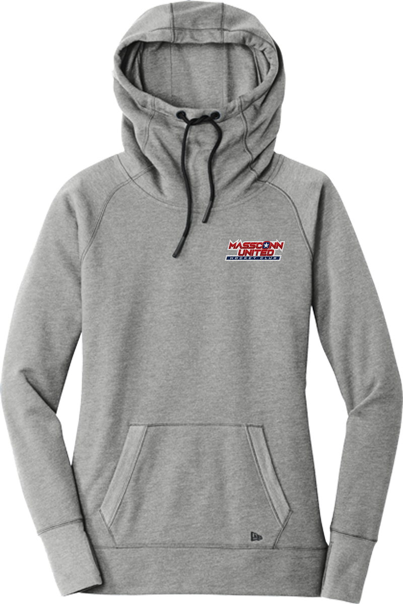 Mass Conn United New Era Ladies Tri-Blend Fleece Pullover Hoodie