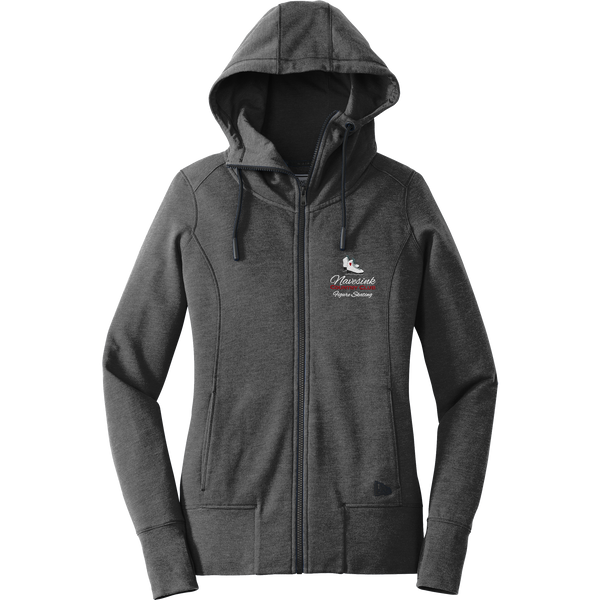 Navesink Figure Skating New Era Ladies Tri-Blend Fleece Full-Zip Hoodie