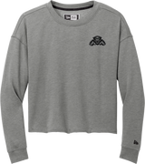 Igloo Jaguars New Era Ladies Tri-Blend Fleece Crop Crew