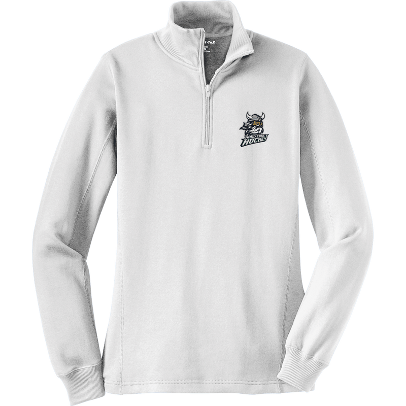 Hard Edge Hockey Ladies 1/4-Zip Sweatshirt