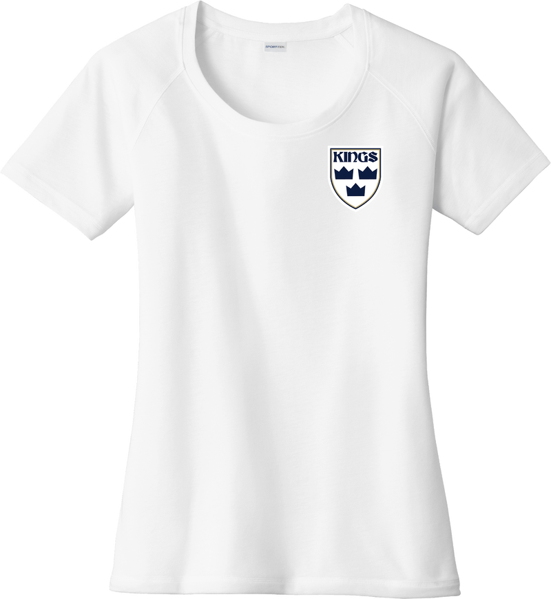 North Jersey Kings Ladies PosiCharge Tri-Blend Wicking Scoop Neck Raglan Tee