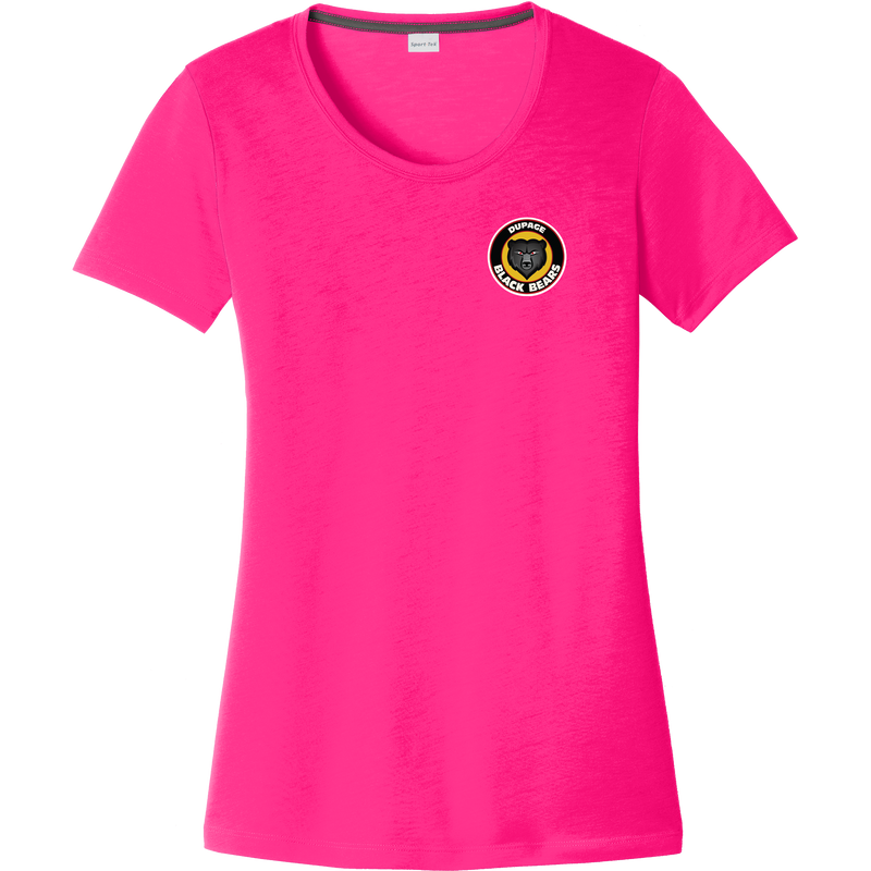 Dupage Black Bears Ladies PosiCharge Competitor Cotton Touch Scoop Neck Tee