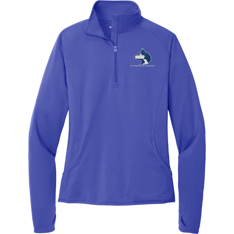 Pittsburgh Huskies Ladies Sport-Wick Stretch 1/4-Zip Pullover