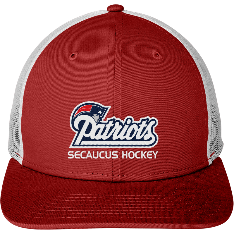 Secaucus Patriots New Era Snapback Low Profile Trucker Cap