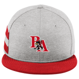 Benet Hockey New Era Shadow Heather Striped Flat Bill Snapback Cap