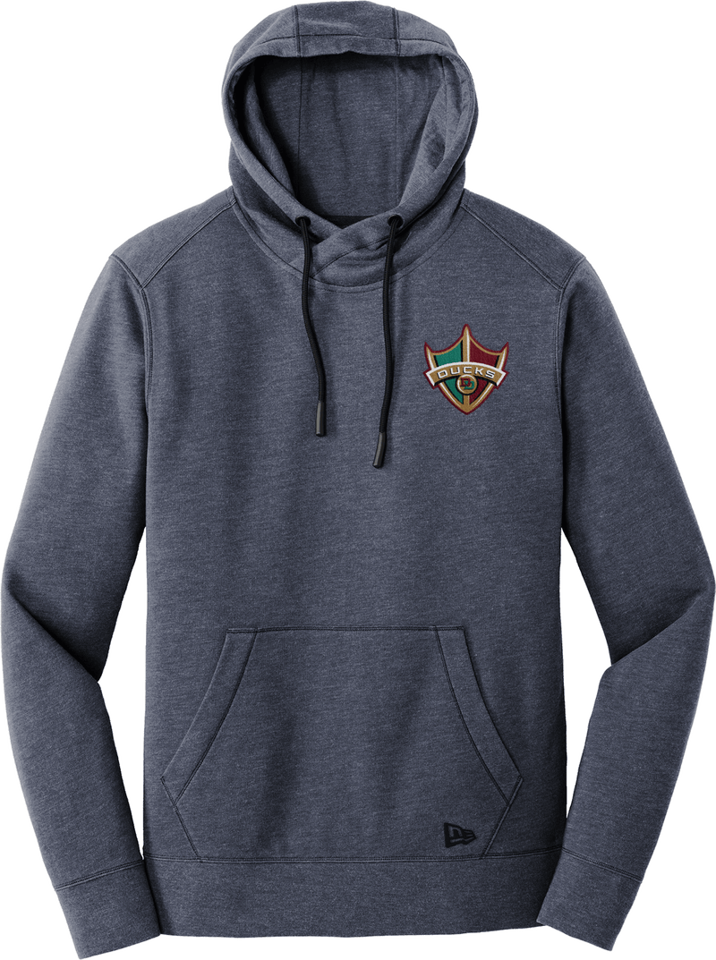 Delaware Ducks New Era Tri-Blend Fleece Pullover Hoodie