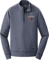 Philadelphia Blazers New Era Tri-Blend Fleece 1/4-Zip Pullover