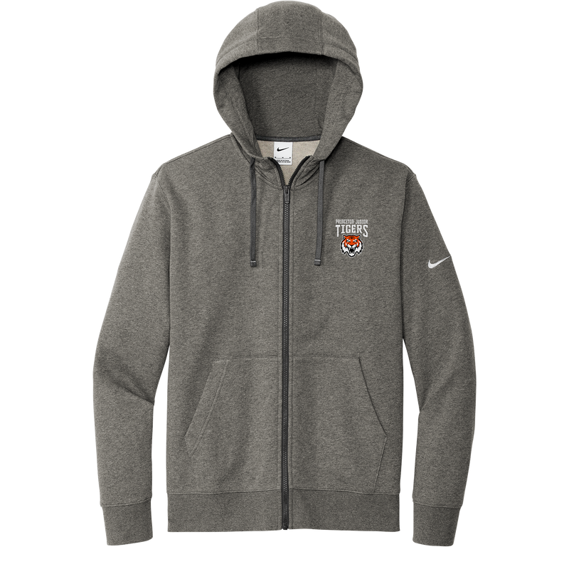 Princeton Jr. Tigers Nike Club Fleece Sleeve Swoosh Full-Zip Hoodie