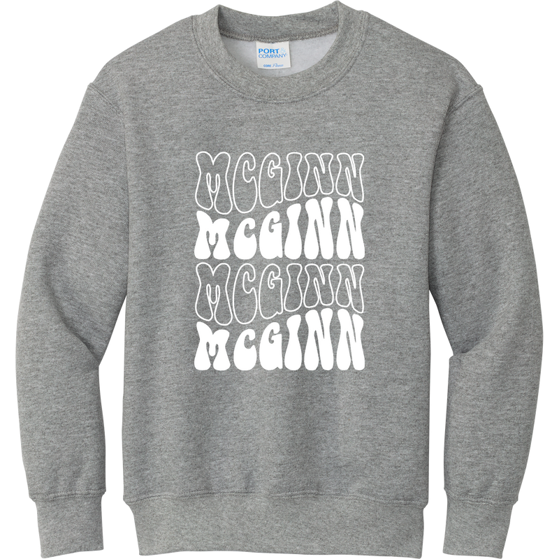 McGinn Youth "Groovy" Core Fleece Crewneck Sweatshirt