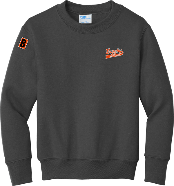 Biggby Coffee AAA Youth Core Fleece Crewneck Sweatshirt