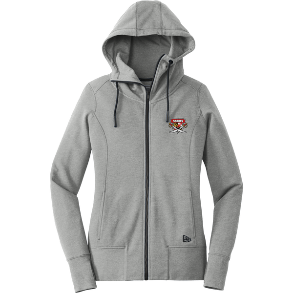 SOMD Sabres New Era Ladies Tri-Blend Fleece Full-Zip Hoodie