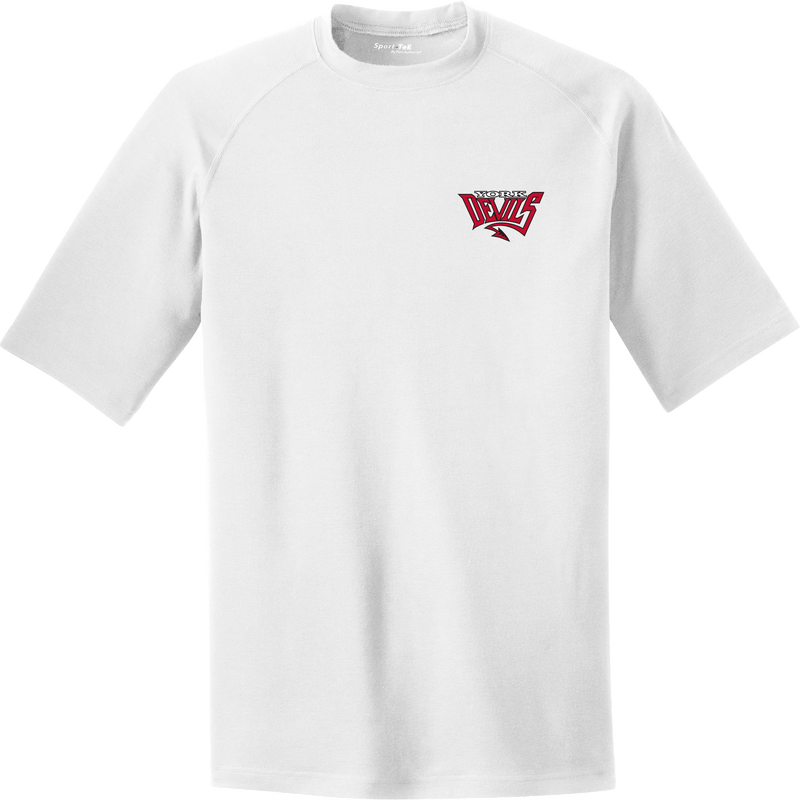 York Devils PosiCharge Tri-Blend Wicking Raglan Tee