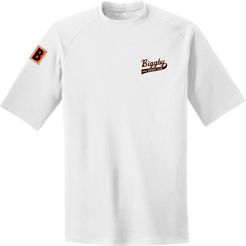 Biggby Coffee AAA PosiCharge Tri-Blend Wicking Raglan Tee