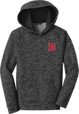 CT Bobcats Youth PosiCharge Electric Heather Fleece Hooded Pullover