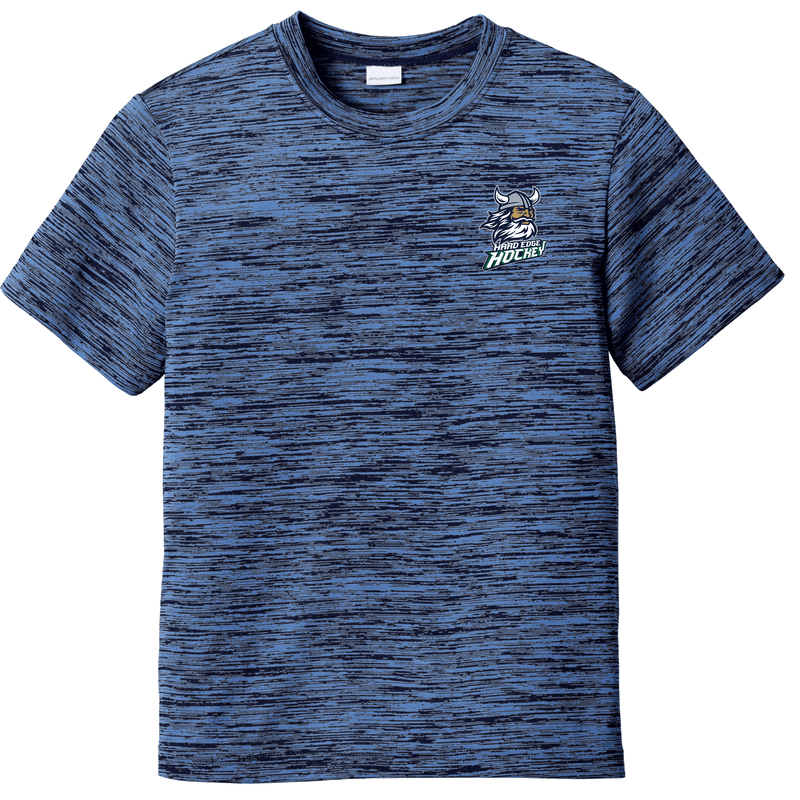 Hard Edge Hockey Youth PosiCharge Electric Heather Tee